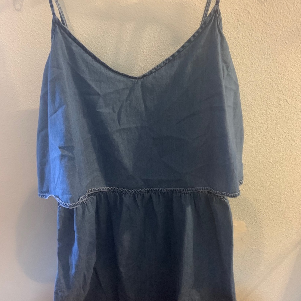 Strappy chambray summer dress